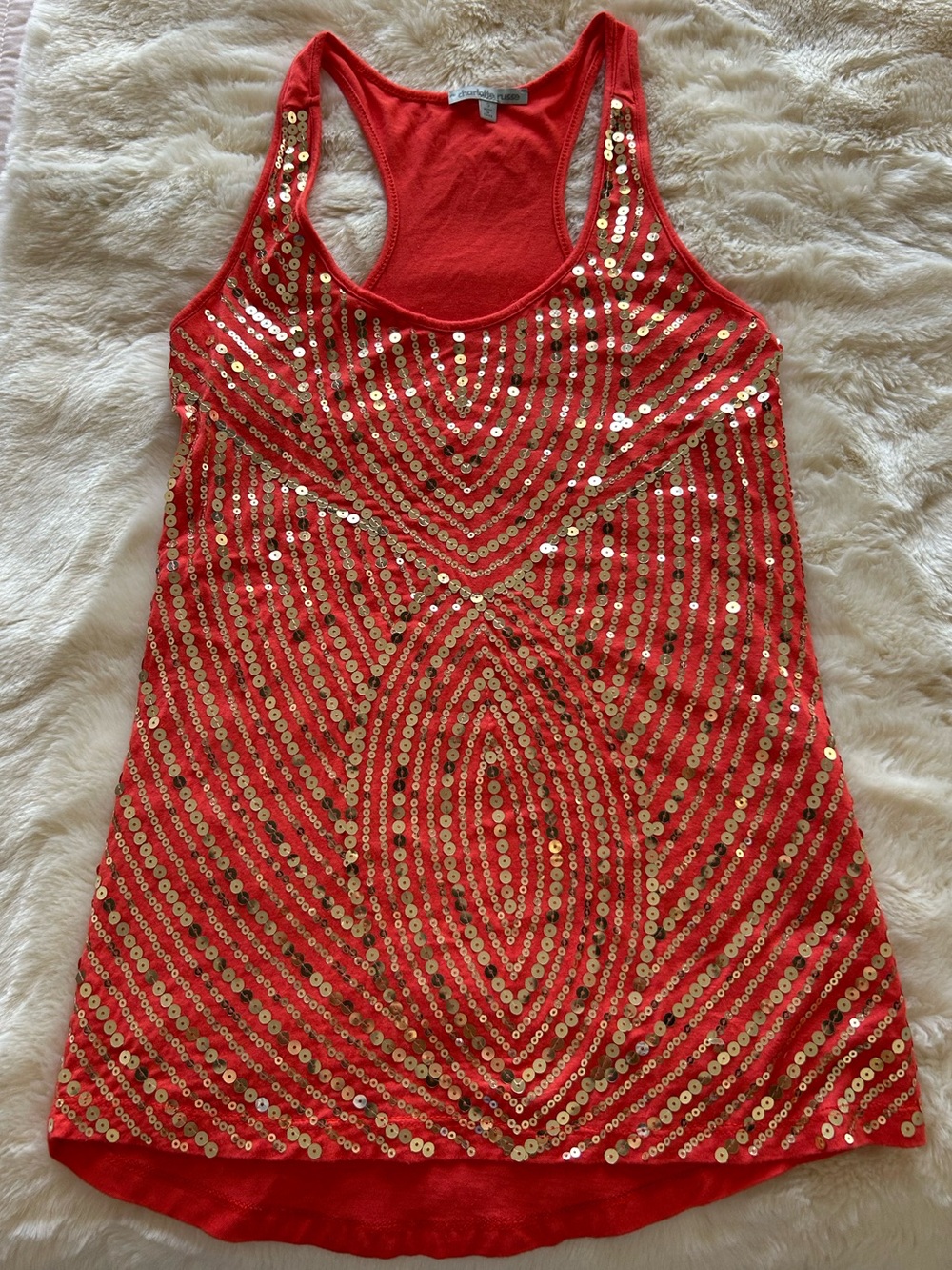 Charlotte Russe Sequin Tank Top